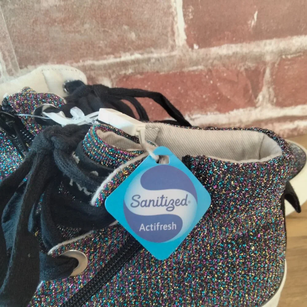 Zara Girls Size 5.5 Shoes Sparkle Sneakers NWT EU 36 - Picture 7 of 8